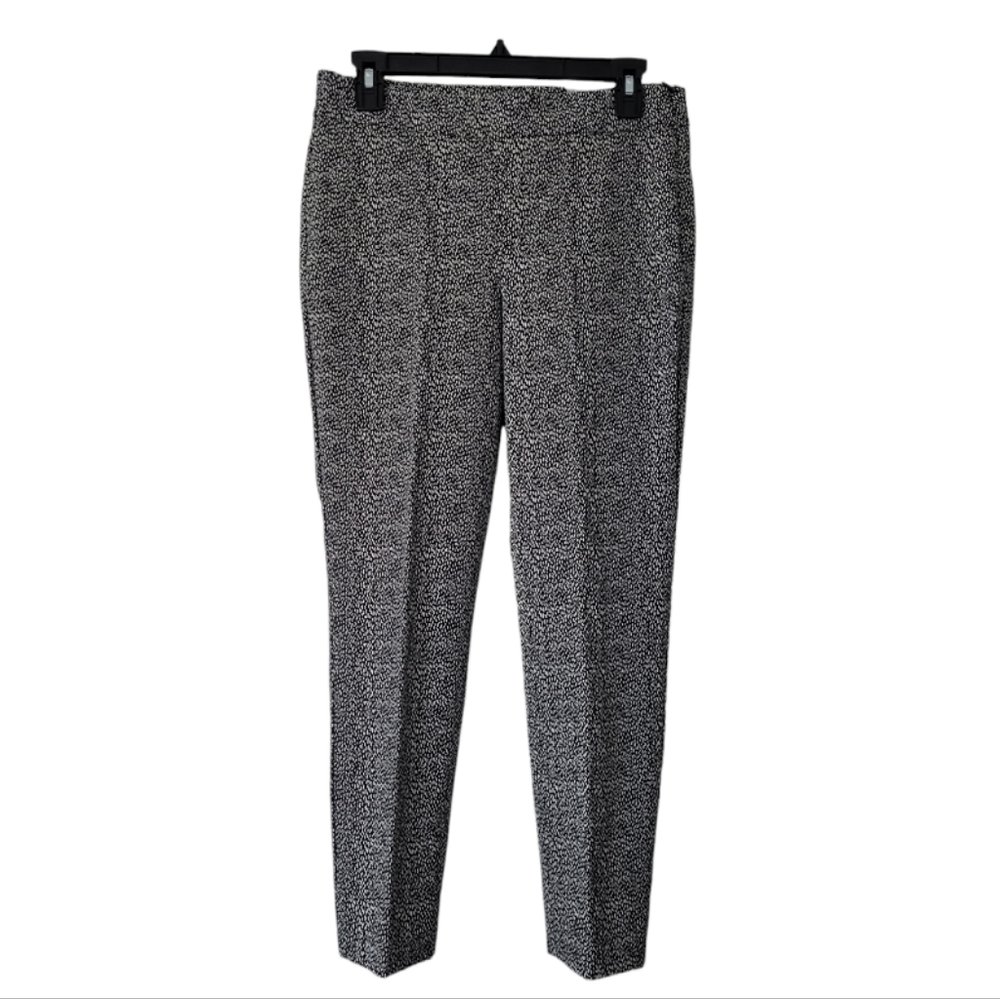 Talbots NWT Chatham Black & White Petite Ankle Slim Fit Pants, 6P